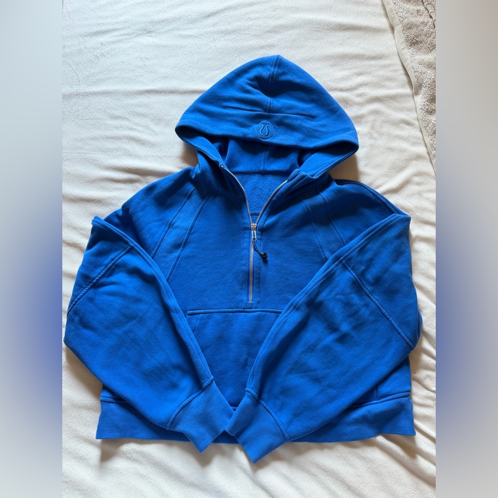 Lululemon Scuba Blue Half-Zip Hoodie